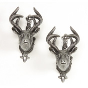 Deer Head Gun Hangers-Gray Finish
