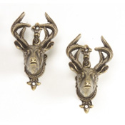 Deer Head Gun Hangers-Brass Finish