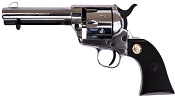 1873 Peacemaker 6MM Blank Gun-Silver-Black