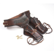 Old West Double Rig Holster With Replica Bullets