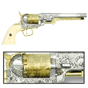 CA Classics M1851 Navy Revolver Nickel Gold