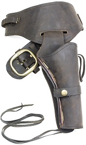 Fast Draw Oiled Brown Leather Western Holster-Large