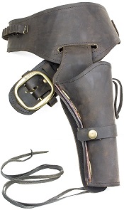 Fast Draw Oiled Brown Leather Western Holster-Medium