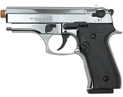 Front Firing Beretta Cougar 9MMPA Blank Gun- Chrome