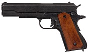  Replica M1911A1 Government Automatic Pistol Non-Firing Gun Black, Dark Wood Grips 