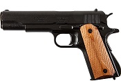 Replica M1911A1 Government Automatic Pistol Non-Firing Gun Black Finish, Light Wood Grips