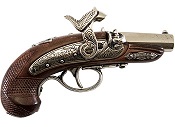 Philadelphia Derringer Non Firing Replica - Shiny Nickel