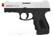 Retay PT24 Front Firing 9MMPA Blank firing gun Chrome