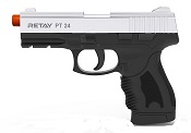 Retay PT24 Front Firing 9MMPA Blank firing gun Nickel