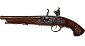 Left-Handed Napoleonic Flintlock Brass Finish