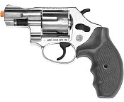 Front Firing 38 Snub Nose 2 Inch Revolver 9mm/380 Blank Firing Gun-Nickel