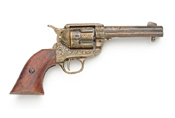 Gold Engraved Western Fast Draw Pistol 